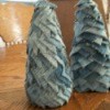 Finished Denim Christmas Trees