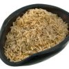Scoop of brown rice.