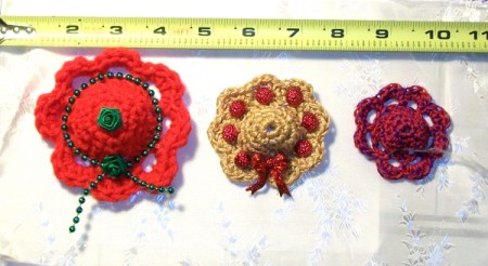 Hat Ornaments in 3 sizes