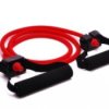 Photo for saving money on resistance bands. A coiled resistance band.