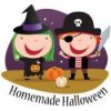 Homemade Halloween logo, awaiting photo of candy corn cupcakes.