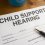 Child Support Payments and Social Security, Paper entitled Child Support Hearing.