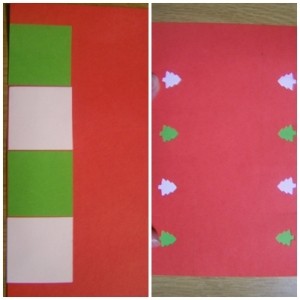 Red and Green paper for craft