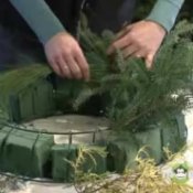 Making a Holiday Wreath From Scratch