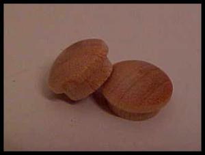 Two wood plugs.