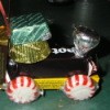 Completed train with hanger.