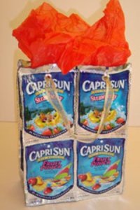 finished juice bag gift bag
