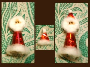 Santa Ornament 2
