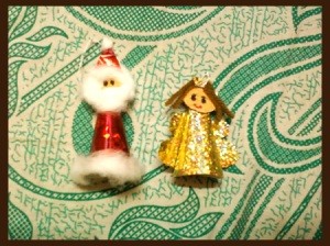 Santa and Angel Ornament