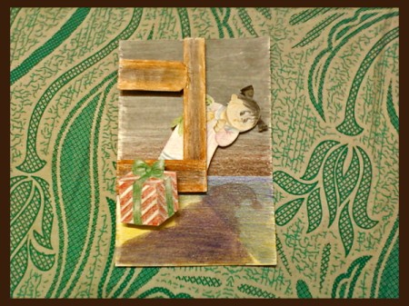 Spotting Santa Christmas Card