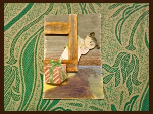 Spotting Santa Christmas Card