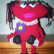 Finished Mopheard doll square version of photo.
