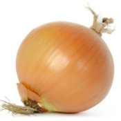 Freezing Onions, An unpeeled whole onion.