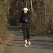 Getting Into Winter Workout Mode, Woman Jogging