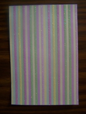 Hugs and Kisses Valentines Card Step 1