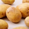 Freezing Potatoes, Potatoes on white background