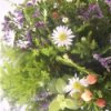 Closeup of floral arrangement.