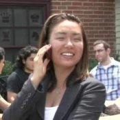 Polite Cell Phone Use, Woman Talking on Cell Phone in Public
