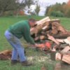 How to Cut Firewood, Man Chopping Firewood