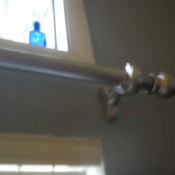 Inexpensive Drapery Rods, Curtain Rod by Window