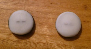 Vintage Button Earrings 2