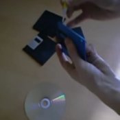 Recycle Old Floppy Disks and Make an Unusual Pen Holder
