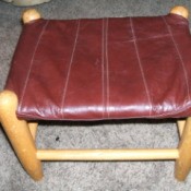 Recovered footstool.