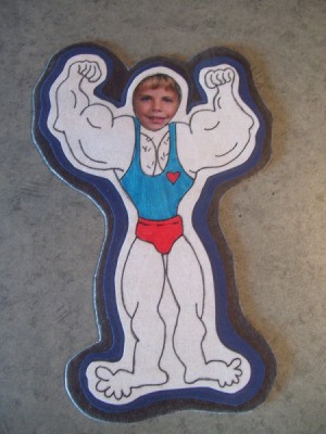 Strongman card figure.