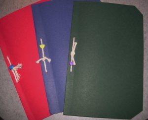 Outside view of cards.