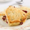 A heart shaped scone.