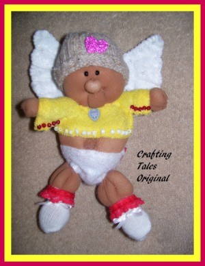Cupid with yellow shirt.