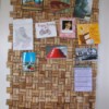 Handmade wine cork corkboard