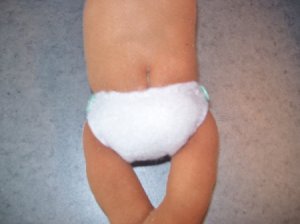Baby in diaper.