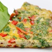 Spinach and Pepper Breakfast Egg Fritatta