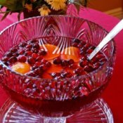 Keeping Drinks Cold at a Wedding, Punch in a punch bowl.