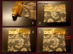 Stitching directions.