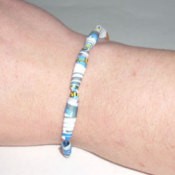 Paper Beads Bracelet Finished
