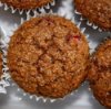 bran and cranberry muffins