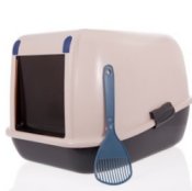Closed cat litter box.