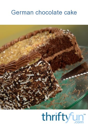 German Chocolate Cake