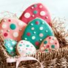 Colorful Easter egg cookies.