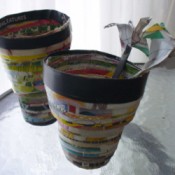 Recycled Paper Pot