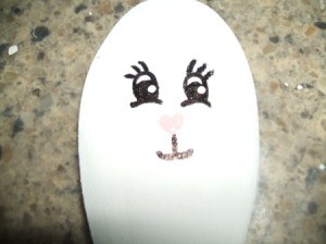 Pink nose and eye highlights.