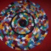 Round t-shirt rag rug.