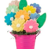 Flower cookie bouquet.
