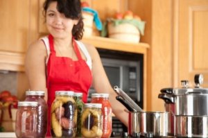 A Woman Canning