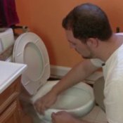 Green Cleaning a Toilet