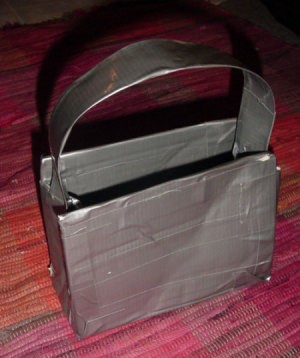 Easy Duct Tape Purse - finished