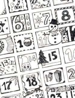 Printable advent calendar.
