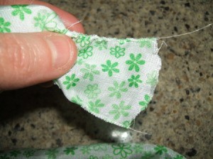 Gathering ribbon.